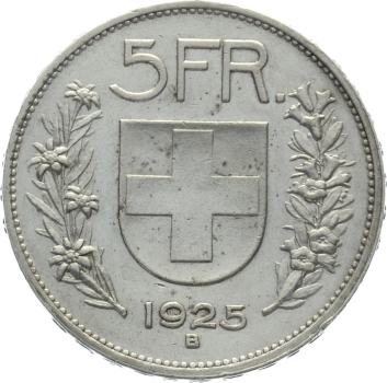 5 Franken 1925 B - Alphirte